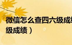 微信怎么查四六级成绩查询（微信怎么查四六级成绩）