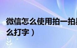 微信怎么使用拍一拍具体做法（微信拍一拍怎么打字）