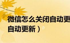 微信怎么关闭自动更新到8.0（微信怎么关闭自动更新）