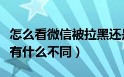 怎么看微信被拉黑还是删除（微信删除和拉黑有什么不同）