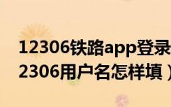 12306铁路app登录时用户名怎么填（登录12306用户名怎样填）