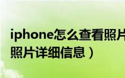 iphone怎么查看照片的信息（iphone怎么看照片详细信息）