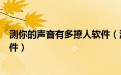 测你的声音有多撩人软件（测测你的声音有多撩人是什么软件）