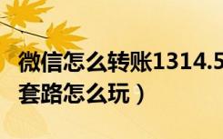 微信怎么转账1314.520（微信向你转账1314套路怎么玩）