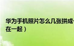 华为手机照片怎么几张拼成一张图（手机怎么把几张照片拼在一起）