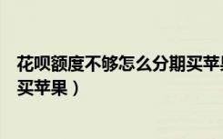 花呗额度不够怎么分期买苹果平板（花呗额度不够怎么分期买苹果）