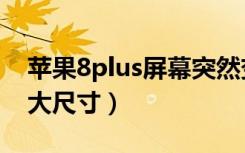 苹果8plus屏幕突然变暗（苹果8plus屏幕多大尺寸）