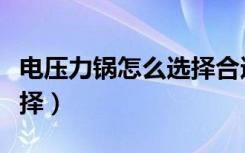 电压力锅怎么选择合适的（电压力锅该怎么选择）