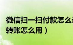 微信扫一扫付款怎么设置免密码（微信扫一扫转账怎么用）