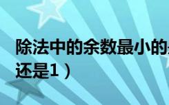 除法中的余数最小的是1还是0（余数最小是0还是1）