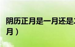 阴历正月是一月还是二月（正月是一月还是二月）