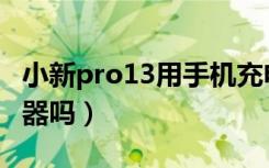 小新pro13用手机充电器（苹果13pro带充电器吗）