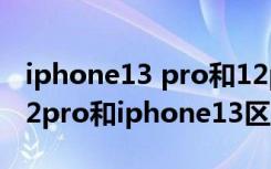 iphone13 pro和12pro续航对比（iphone12pro和iphone13区别）