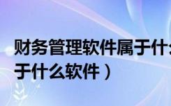 财务管理软件属于什么软件（财务管理软件属于什么软件）