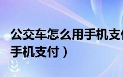 公交车怎么用手机支付宝支付（公交车怎么用手机支付）