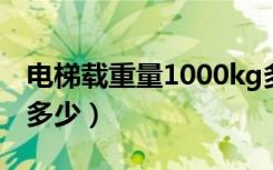 电梯载重量1000kg多少钱（电梯的载重量是多少）