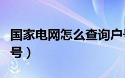 国家电网怎么查询户号（国家电网怎么查询户号）