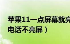 苹果11一点屏幕就亮屏在哪里关（苹果11挂电话不亮屏）