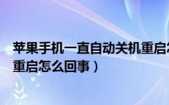 苹果手机一直自动关机重启怎么办（苹果手机老是自动关机重启怎么回事）