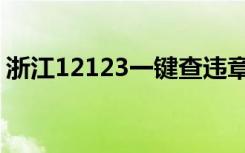 浙江12123一键查违章（12123一键查违章）