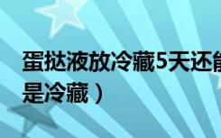 蛋挞液放冷藏5天还能吃吗（蛋挞液放冷冻还是冷藏）