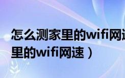 怎么测家里的wifi网速是不是千兆（怎么测家里的wifi网速）