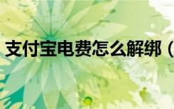 支付宝电费怎么解绑（支付宝电费怎么解绑）