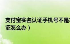 支付宝实名认证手机号不是本人（支付宝不是本人的实名认证怎么办）