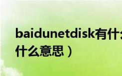 baidunetdisk有什么作用（baidunetdisk什么意思）