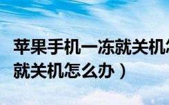 苹果手机一冻就关机怎样解决（苹果手机一冻就关机怎么办）