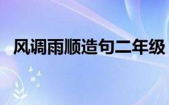 风调雨顺造句二年级（风调雨顺怎么造句）