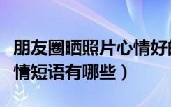 朋友圈晒照片心情好的话语（朋友圈晒照片心情短语有哪些）