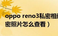 oppo reno3私密相册在哪里（opporeno私密照片怎么查看）