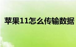 苹果11怎么传输数据（苹果11数据怎么开）