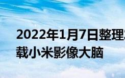 2022年1月7日整理发布：Redmi K50将搭载小米影像大脑