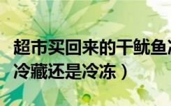 超市买回来的干鱿鱼冷冻还是冷藏（干鱿鱼放冷藏还是冷冻）