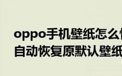 oppo手机壁纸怎么恢复默认了（oppo手机自动恢复原默认壁纸）