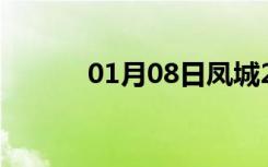 01月08日凤城24小时天气预报