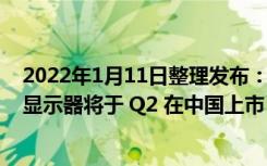 2022年1月11日整理发布：Predator CG48 OLED 显示器显示器将于 Q2 在中国上市