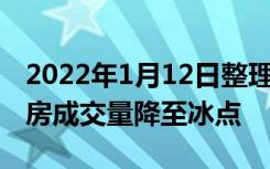 2022年1月12日整理发布：深圳2021年二手房成交量降至冰点