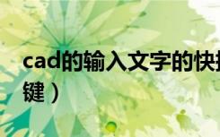 cad的输入文字的快捷键（cad文字输入快捷键）