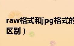 raw格式和jpg格式的对比（raw和jpg有什么区别）