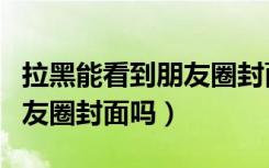 拉黑能看到朋友圈封面吗（被拉黑后能看到朋友圈封面吗）