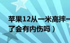 苹果12从一米高摔一下会有内伤吗（苹果摔了会有内伤吗）