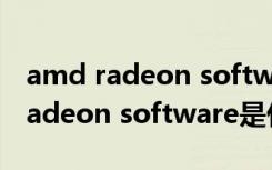 amd radeon software是什么东西（amd radeon software是什么）