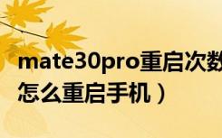 mate30pro重启次数查询（华为mate30pro怎么重启手机）