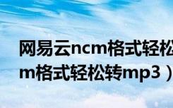 网易云ncm格式轻松转mp3手机（网易云ncm格式轻松转mp3）