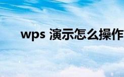 wps 演示怎么操作（wps演示怎么用）