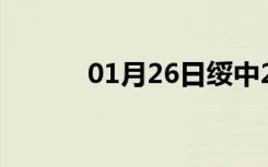 01月26日绥中24小时天气预报