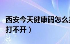 西安今天健康码怎么打不开（今天健康码怎么打不开）